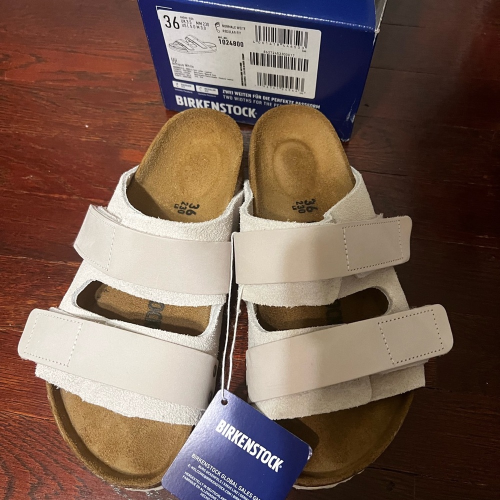 Birkenstock Uji sandal antique white size 36 normal width, NWT women’s 6 - 7.5